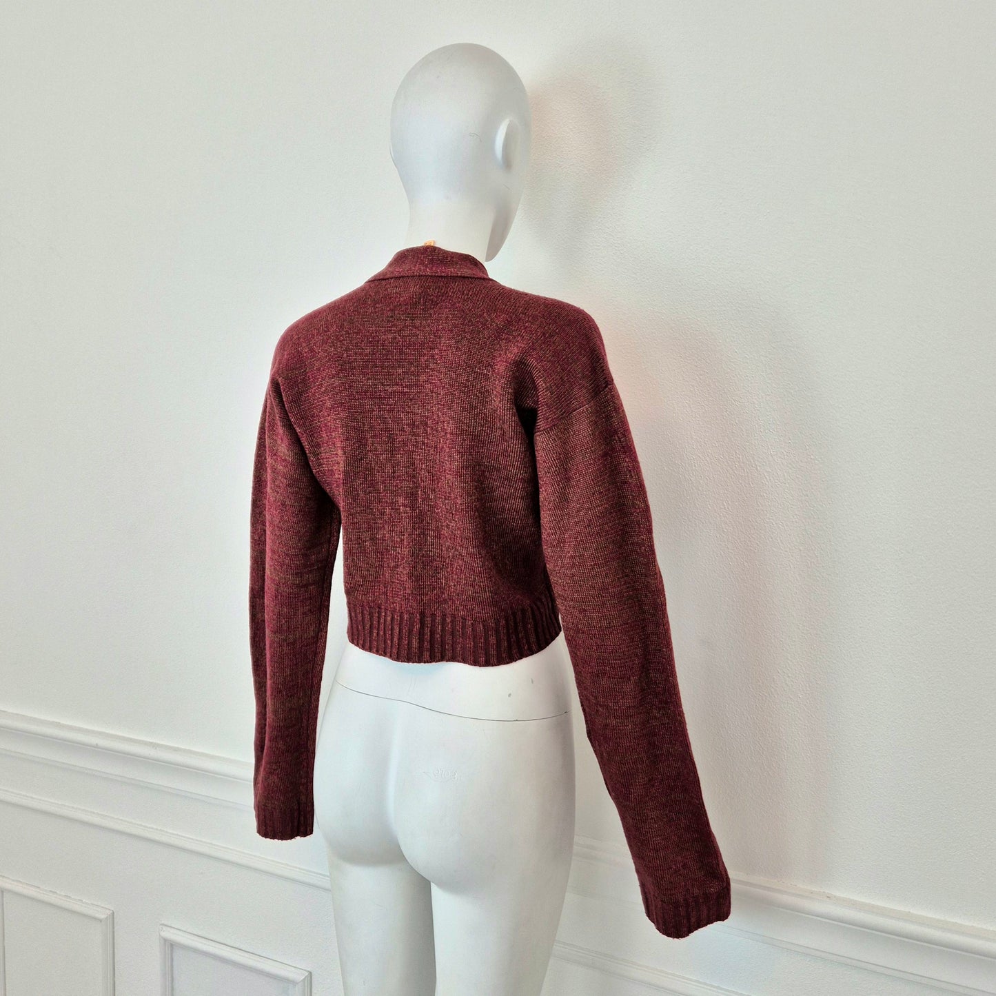 Romeo Gigli | Cardigan cropped 1994 lana e metallo