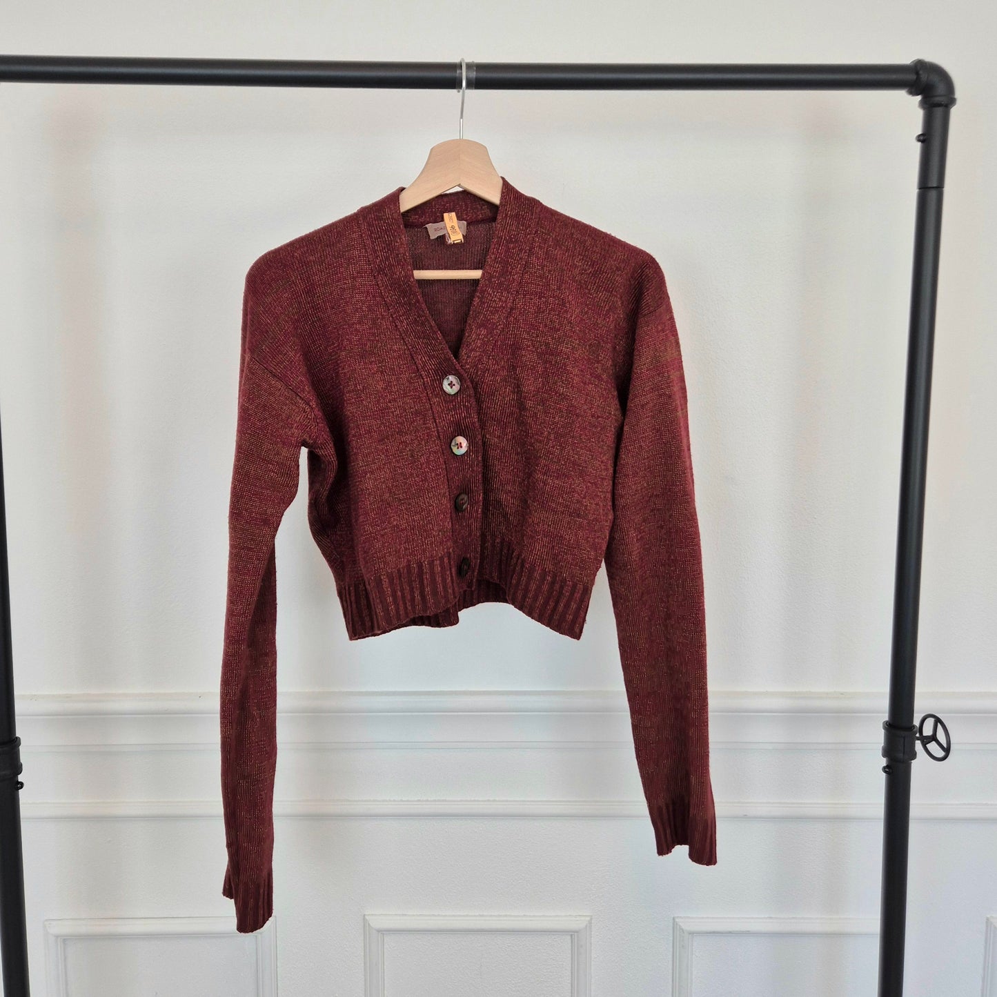Romeo Gigli | Cardigan cropped 1994 lana e metallo