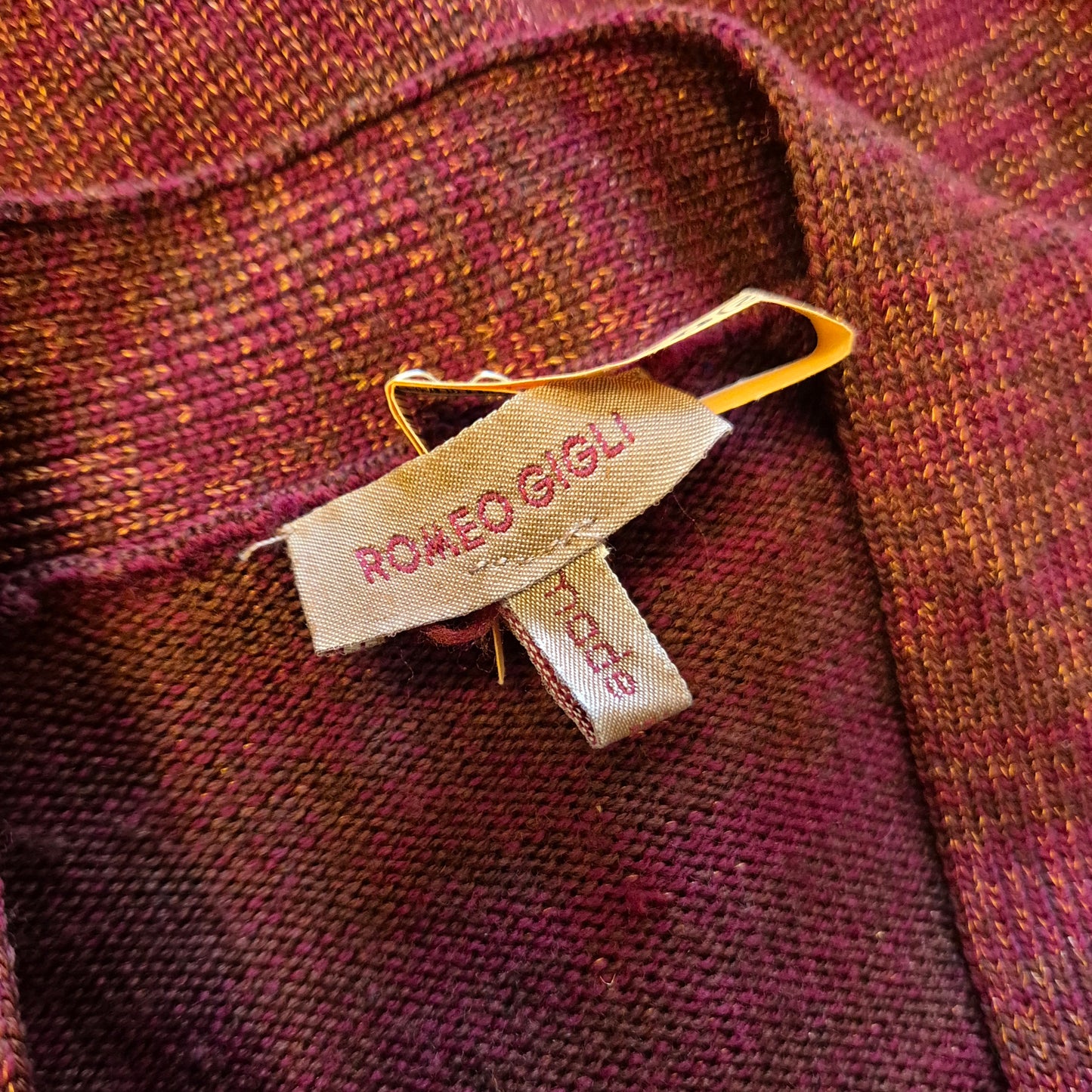 Romeo Gigli | Cardigan cropped 1994 lana e metallo