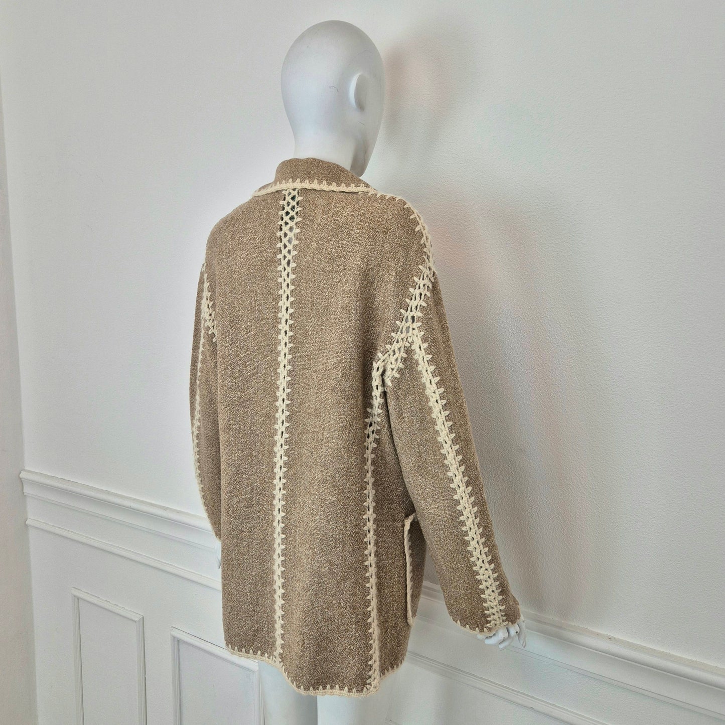 Moschino | Giacca "Ecouture!" Beige lana e seta