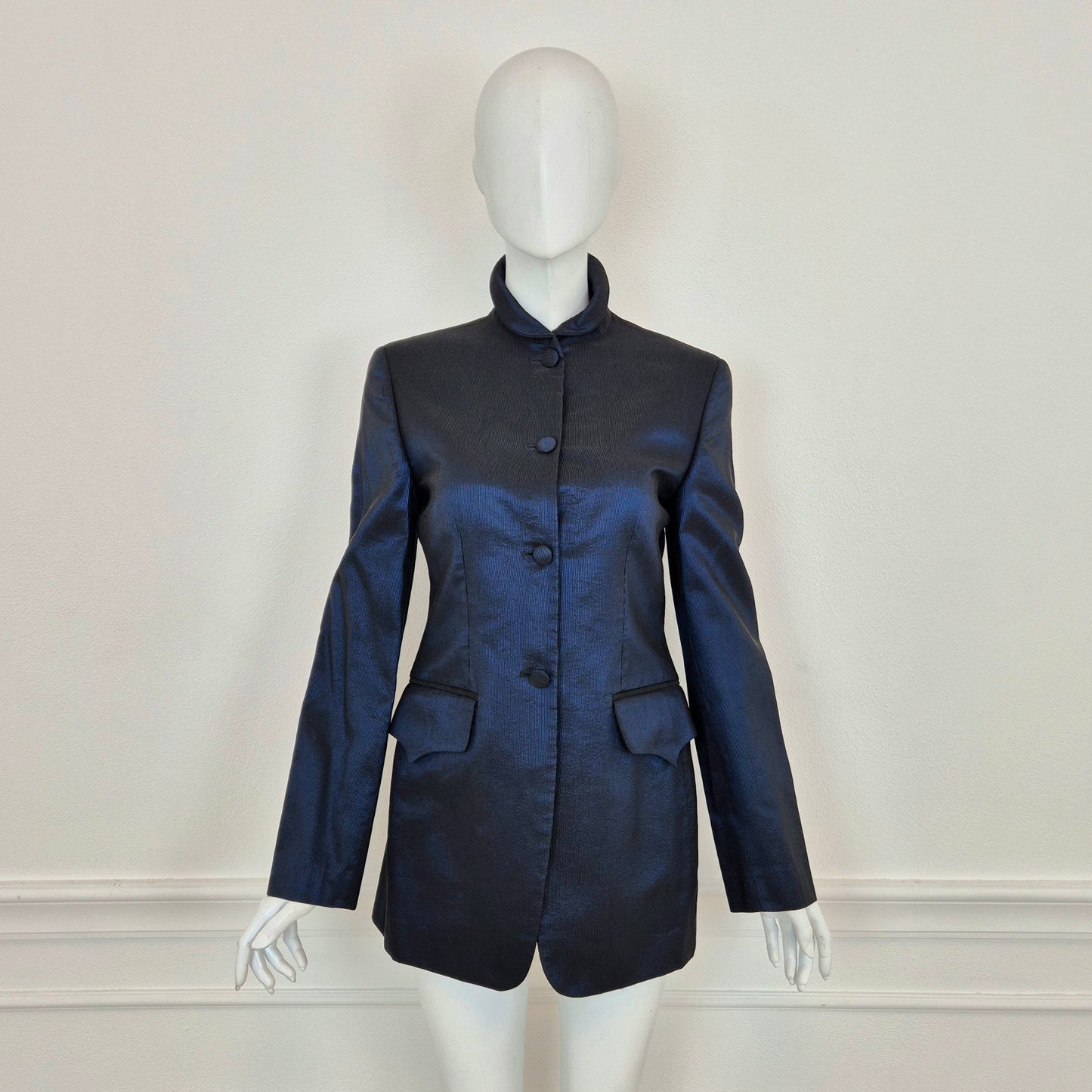 Romeo Gigli | Giacca blu cangiante 1992