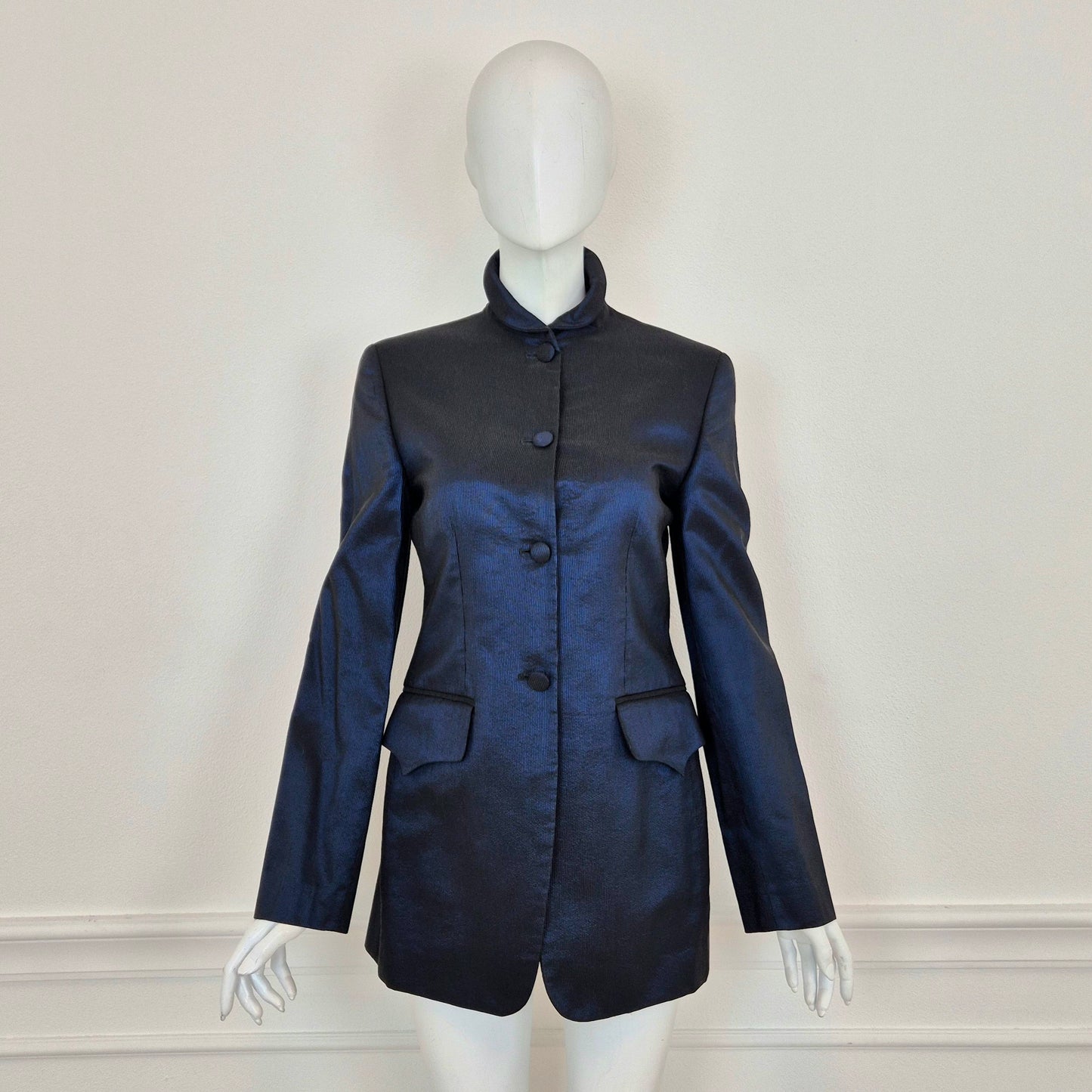 Romeo Gigli | Giacca blu cangiante 1992