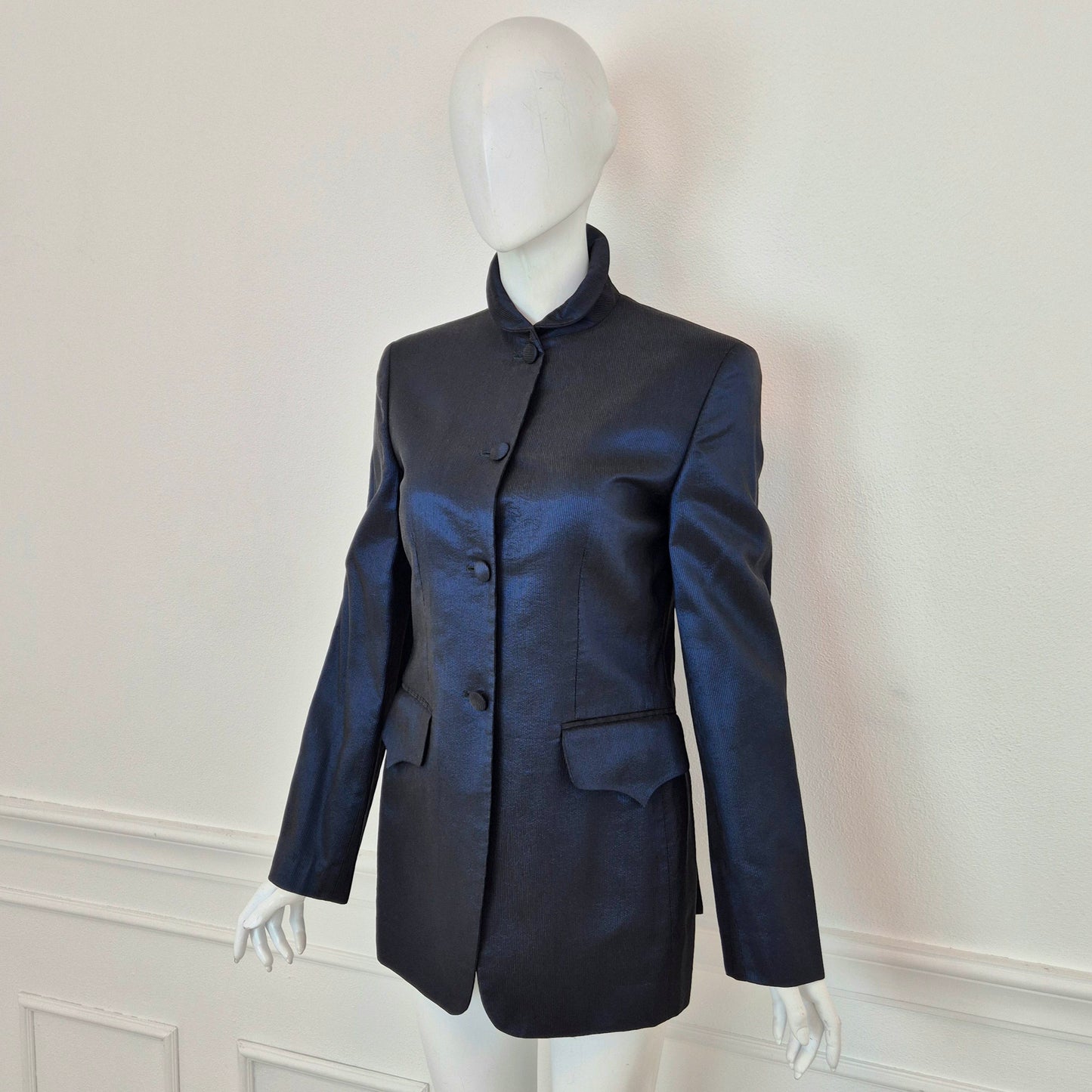Romeo Gigli | Giacca blu cangiante 1992