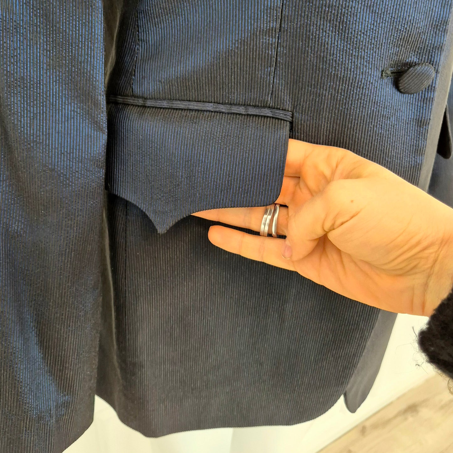 Romeo Gigli | Giacca blu cangiante 1992