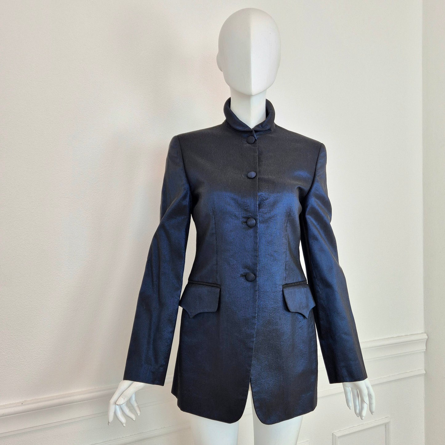 Romeo Gigli | Giacca blu cangiante 1992