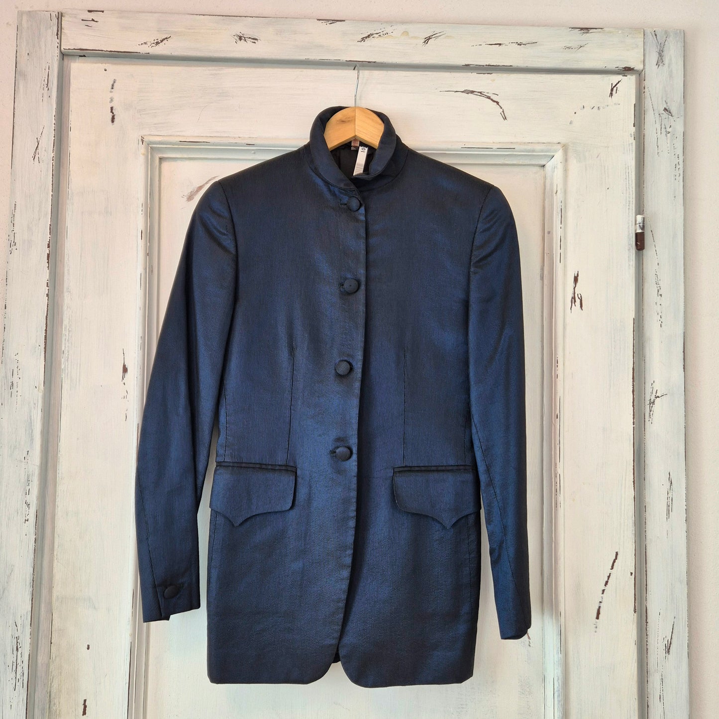 Romeo Gigli | Giacca blu cangiante 1992