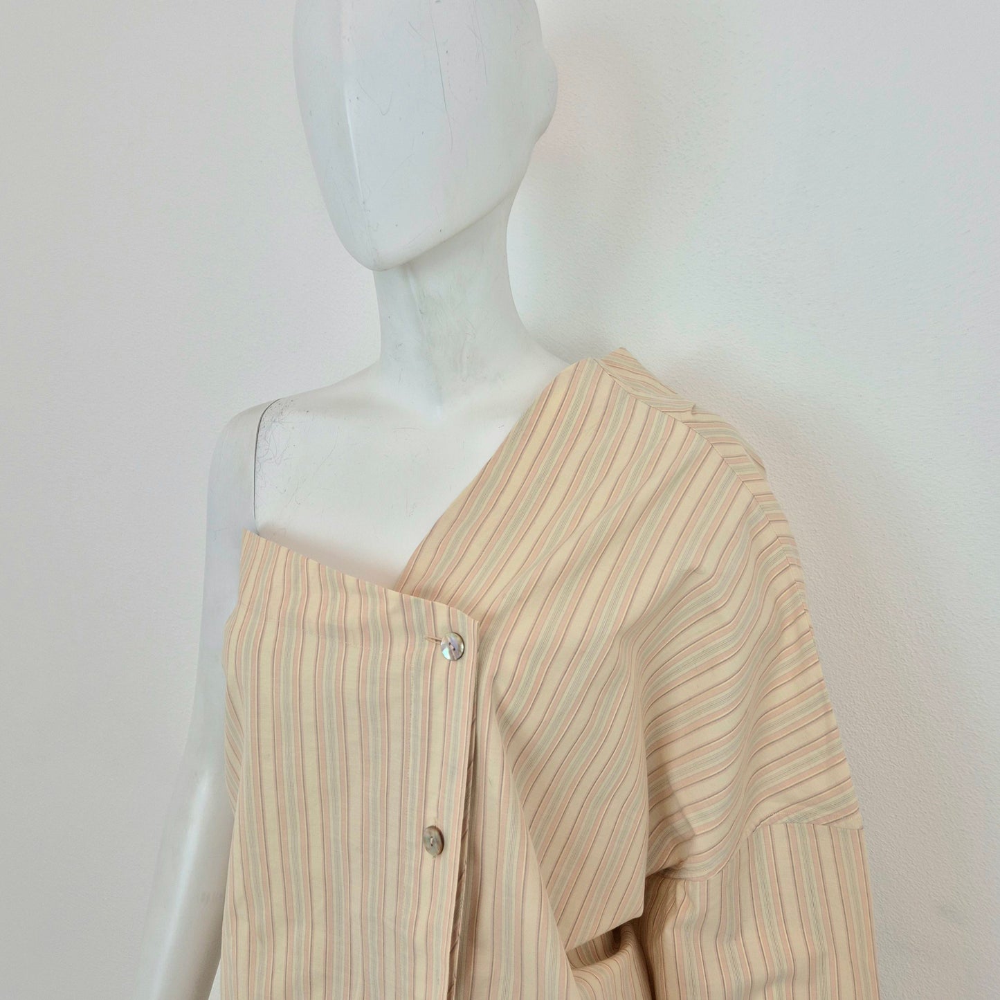 Romeo Gigli | Camicia monospalla a righe