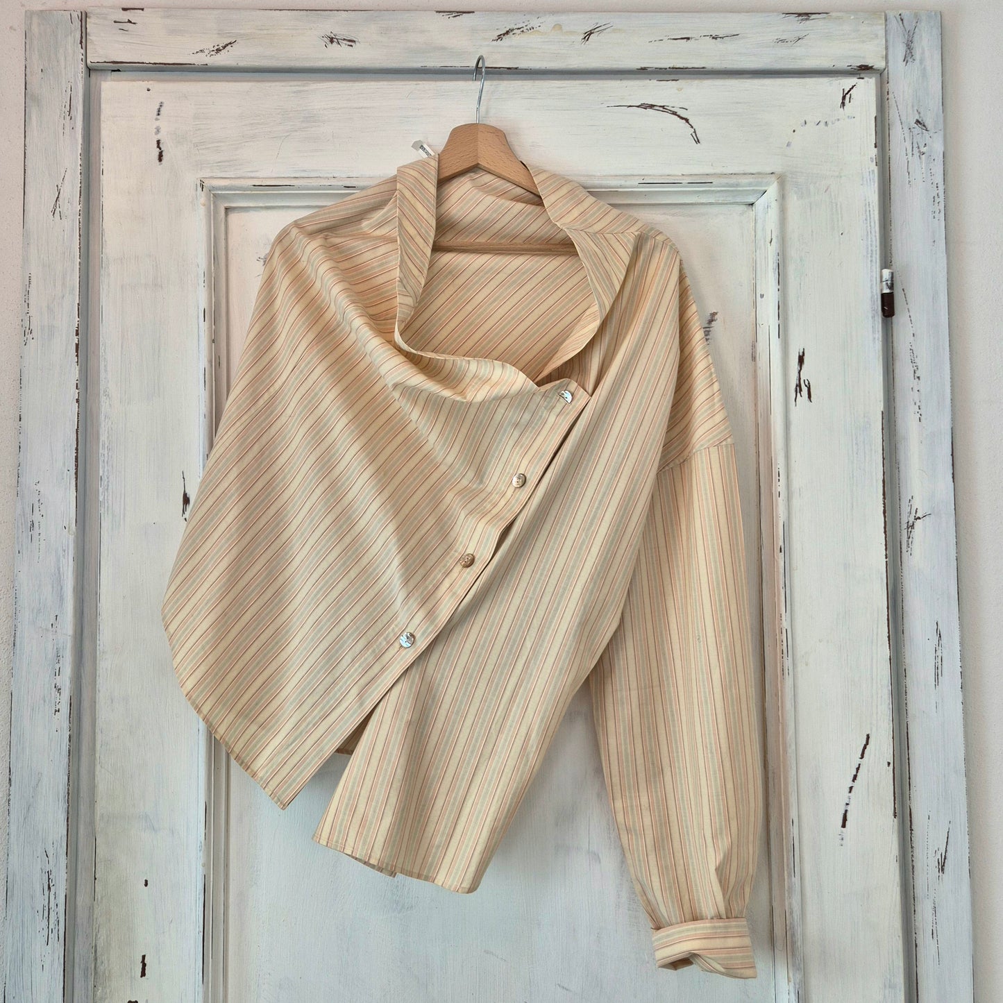 Romeo Gigli | Camicia monospalla a righe