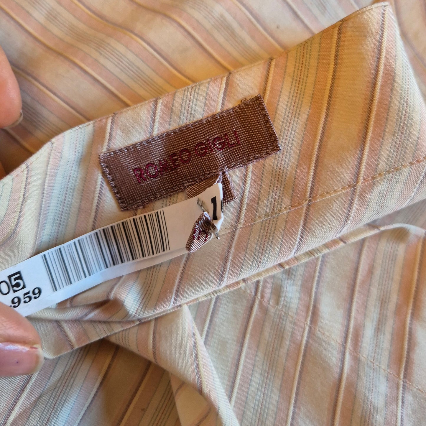 Romeo Gigli | Camicia monospalla a righe