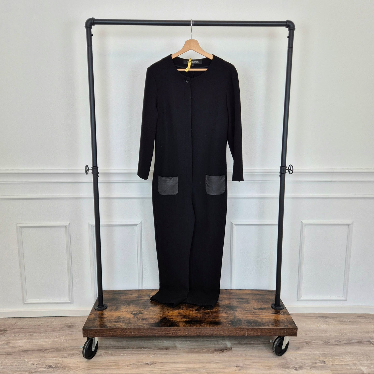 Ter et Bantine | Tuta intera nera con tasche in ecopelle