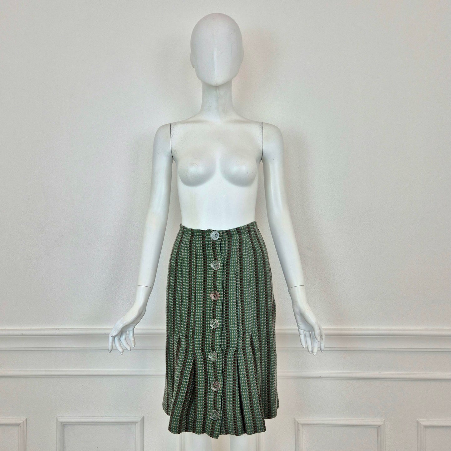 Missoni | Gonna vintage con bottoni trasparenti