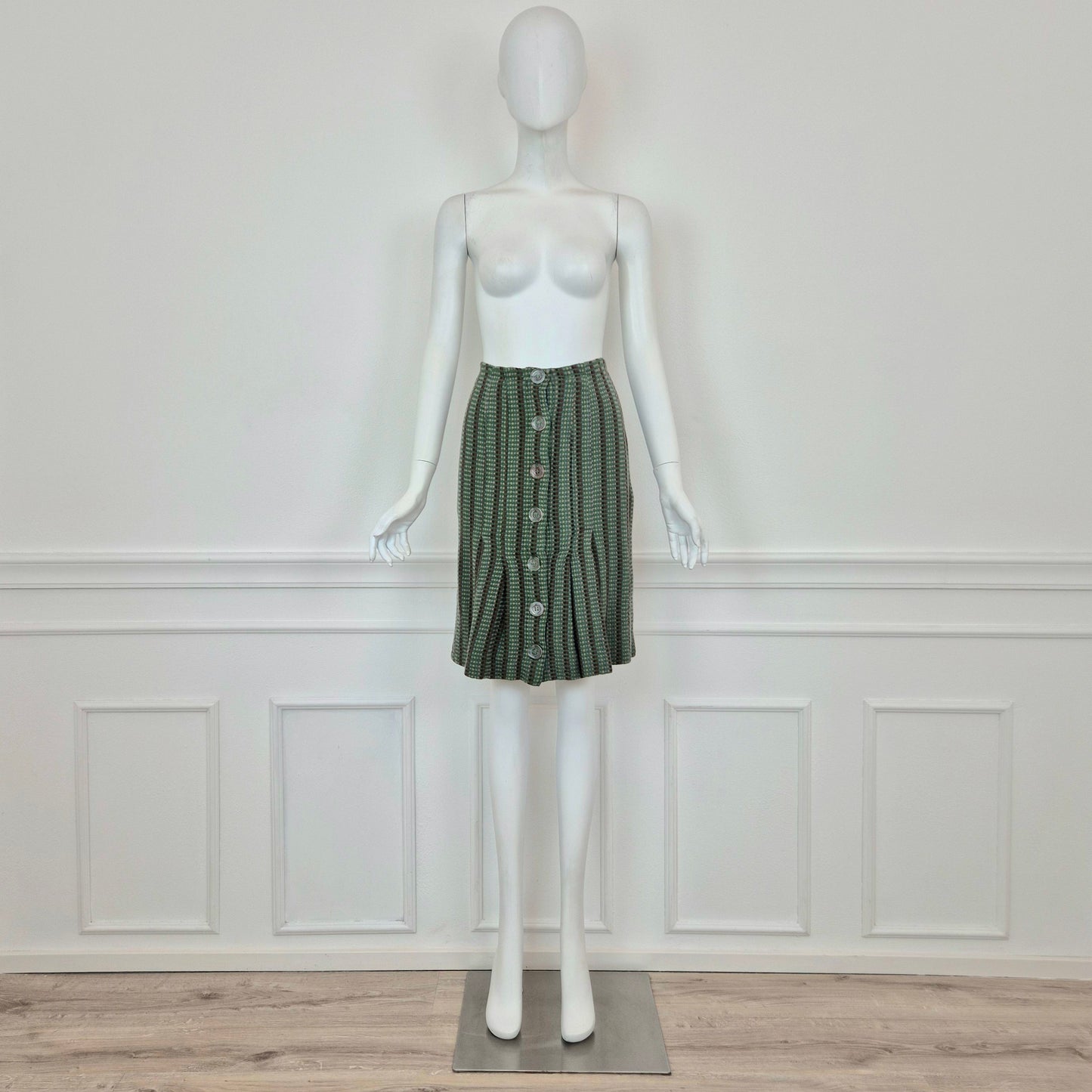 Missoni | Gonna vintage con bottoni trasparenti