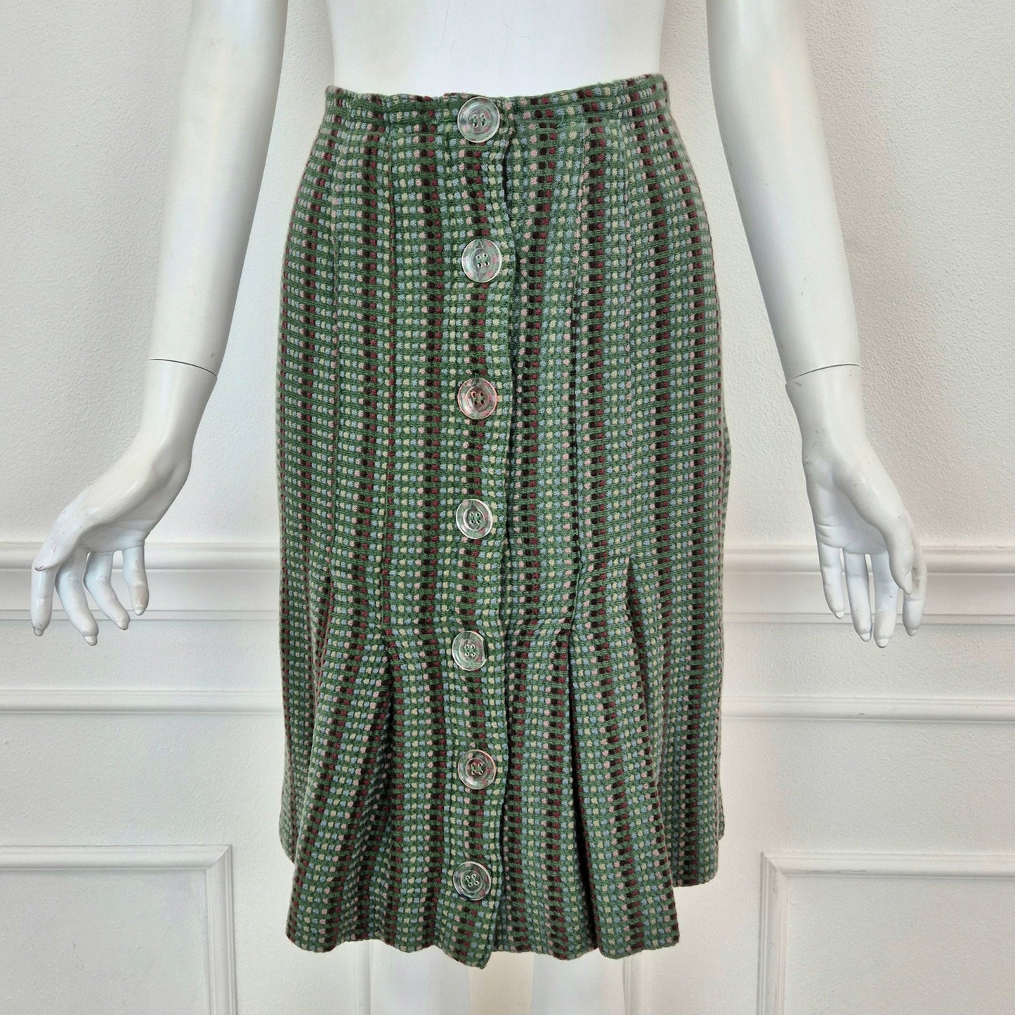 Missoni | Gonna vintage con bottoni trasparenti