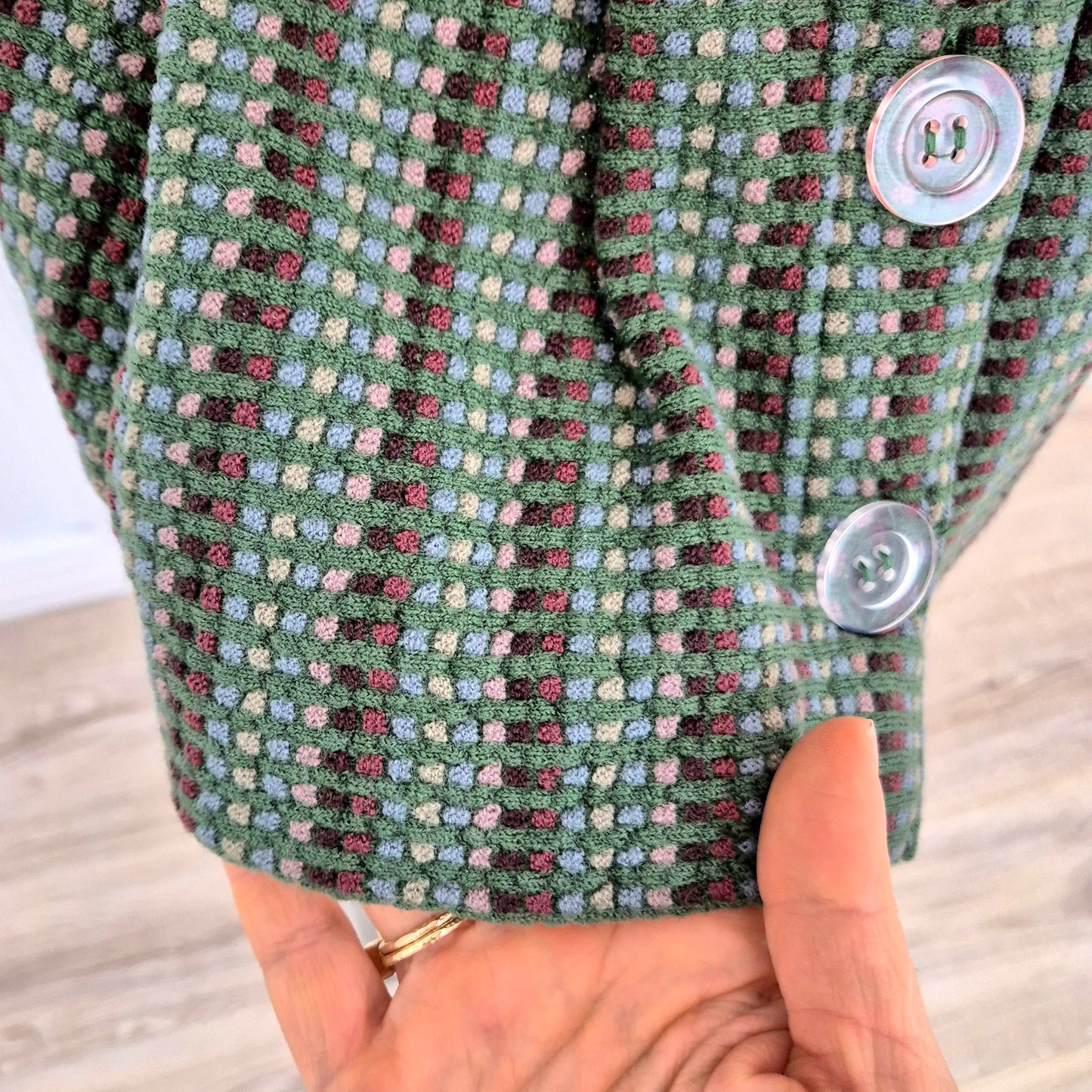 Missoni | Gonna vintage con bottoni trasparenti