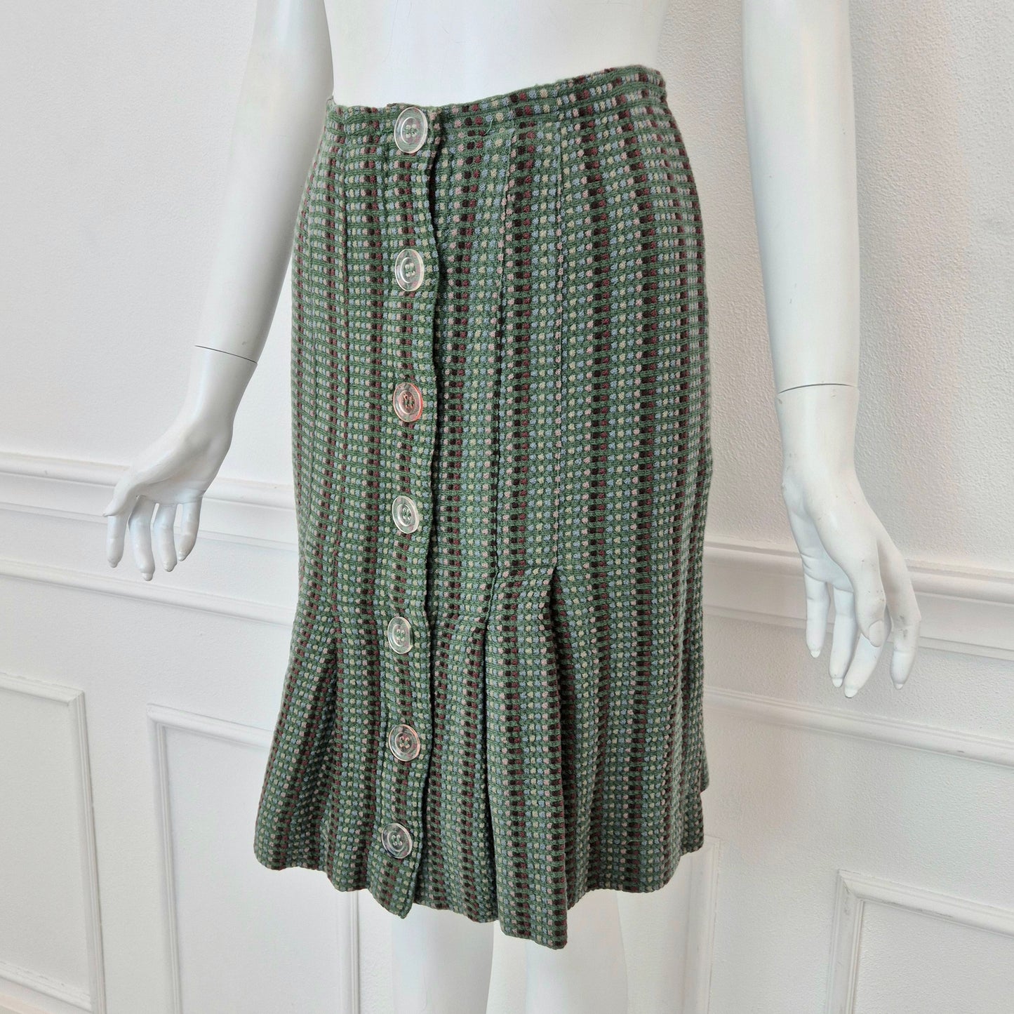 Missoni | Gonna vintage con bottoni trasparenti