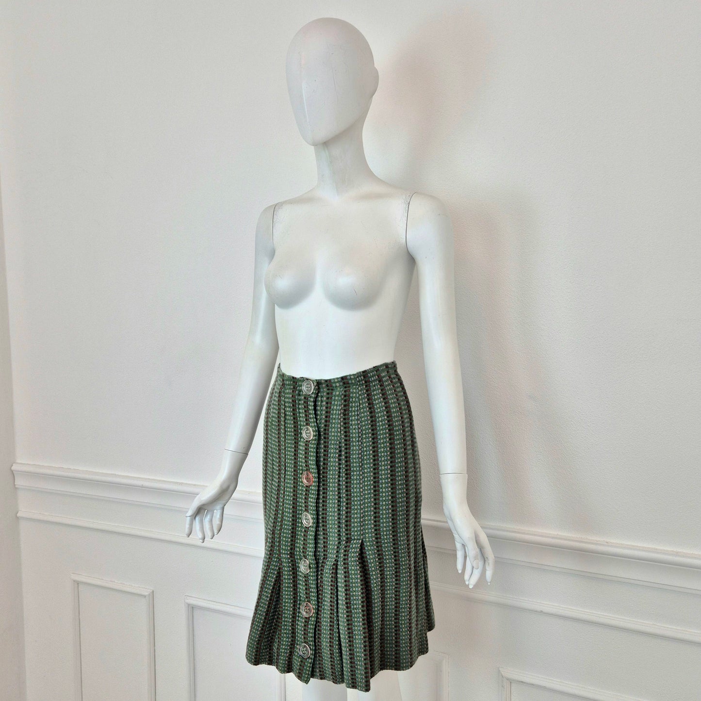 Missoni | Gonna vintage con bottoni trasparenti