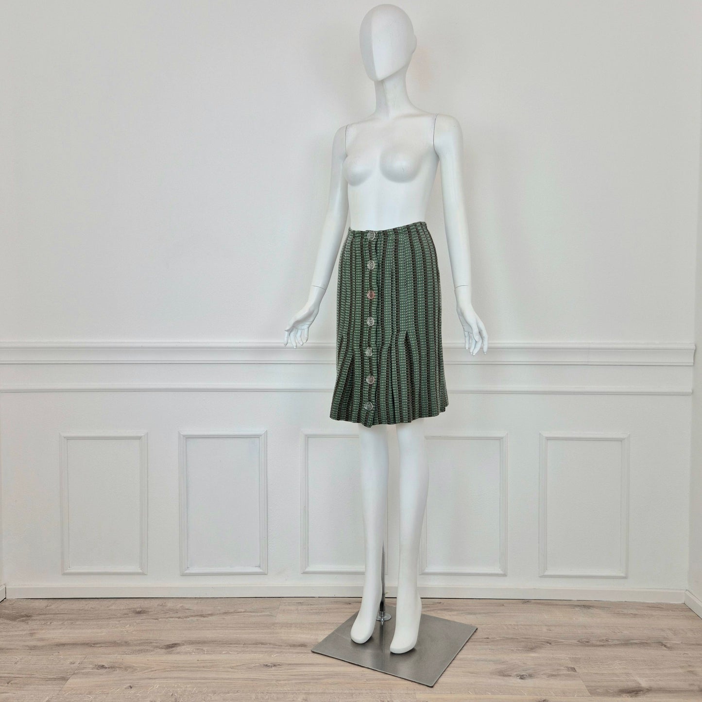 Missoni | Gonna vintage con bottoni trasparenti