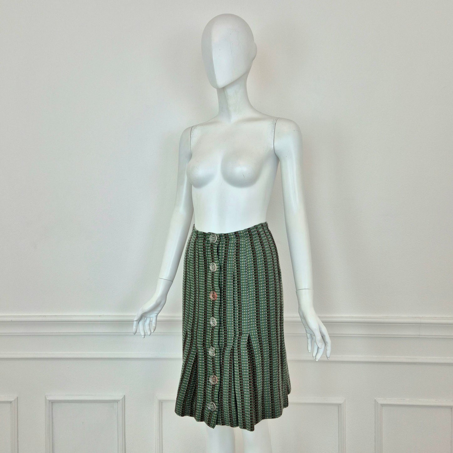 Missoni | Gonna vintage con bottoni trasparenti