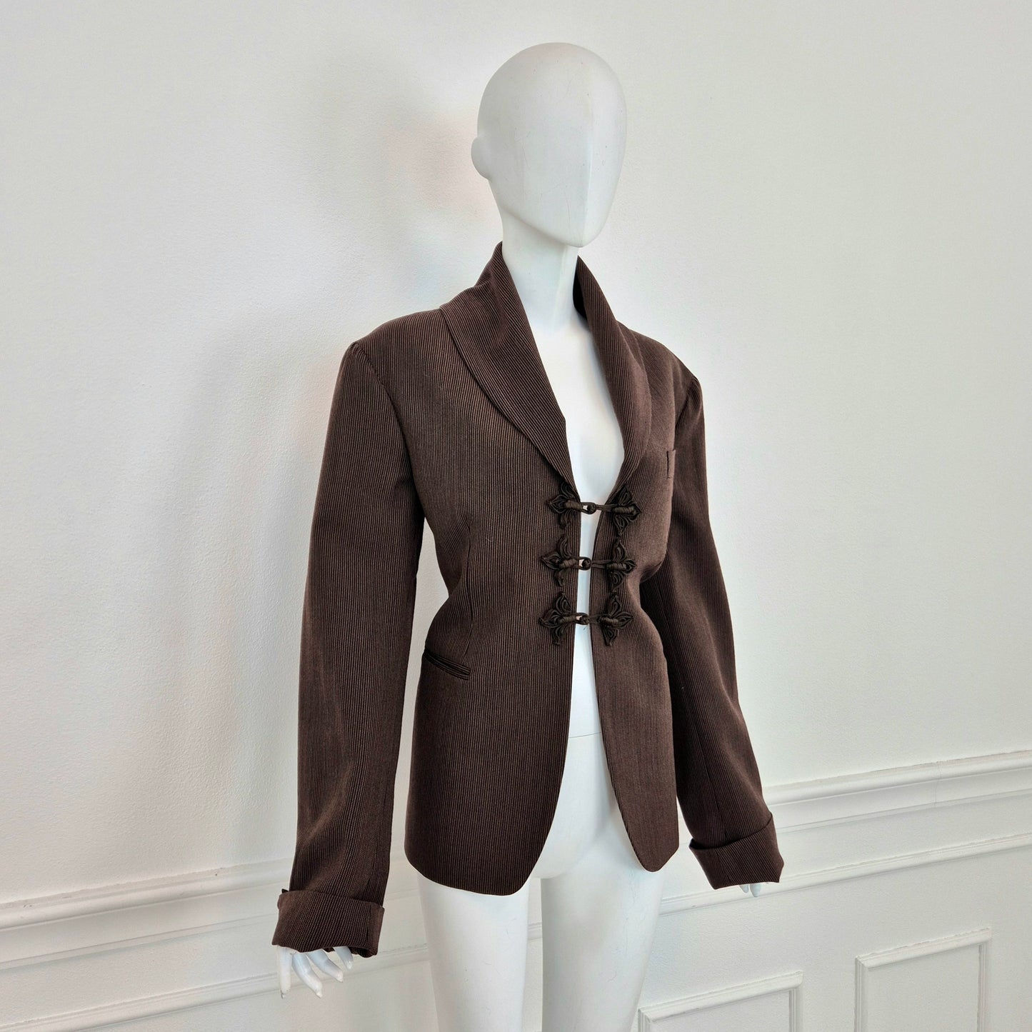 Romeo Gigli | Giacca lana marrone 1993 (disponibile tailleur)