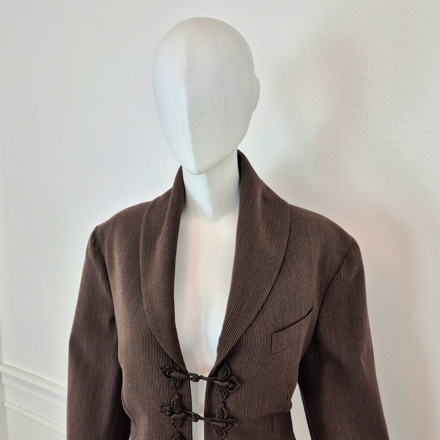 Romeo Gigli | Giacca lana marrone 1993 (disponibile tailleur)