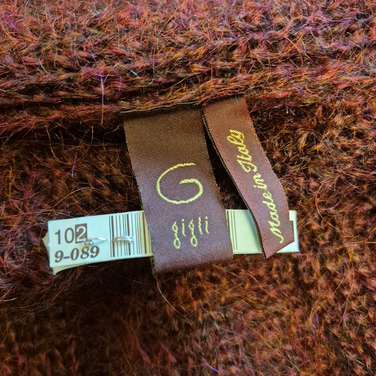 Romeo Gigli | Cardigan incrociato bordeaux melange