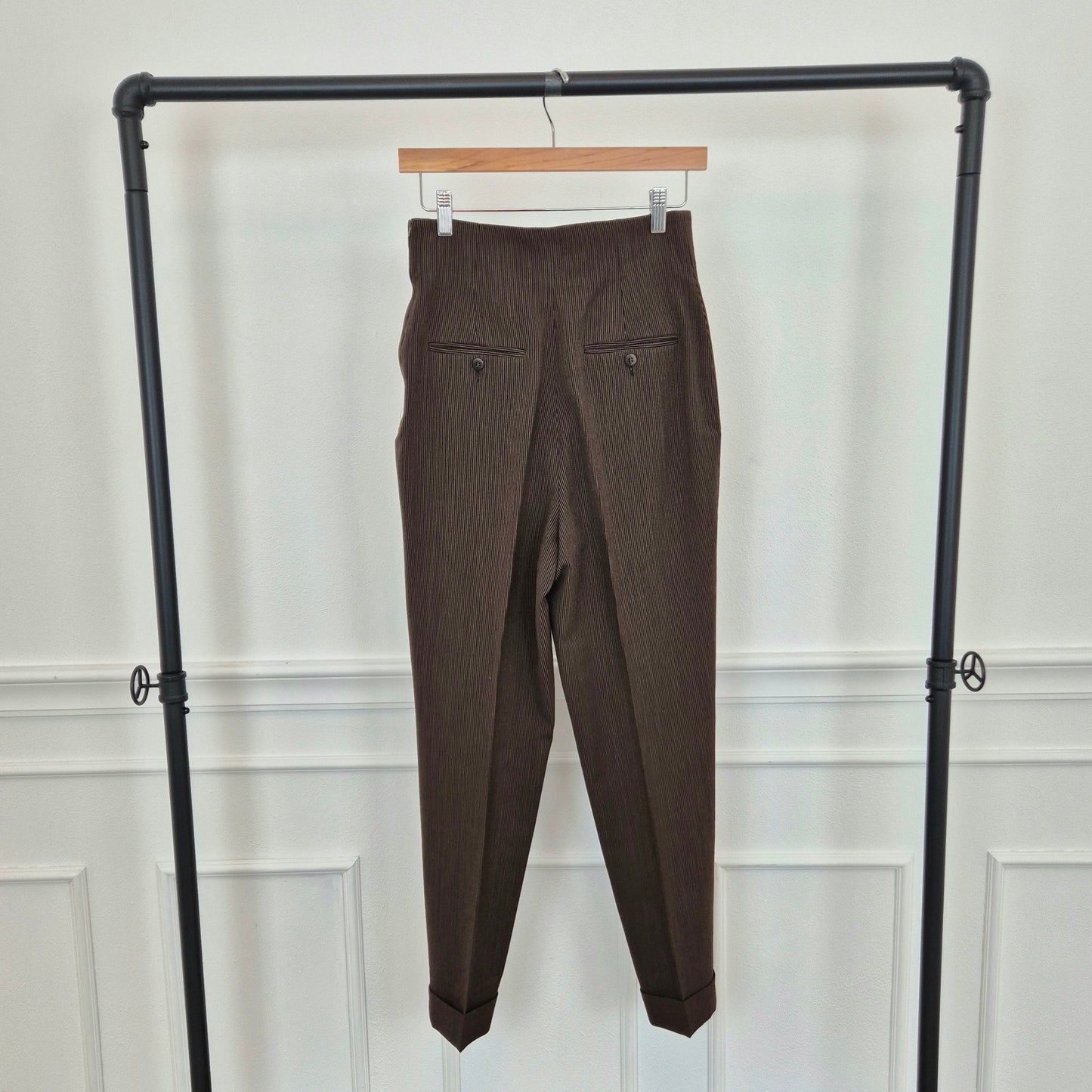 Romeo Gigli | Pantaloni lana marrone 1993 (disponibile tailleur)