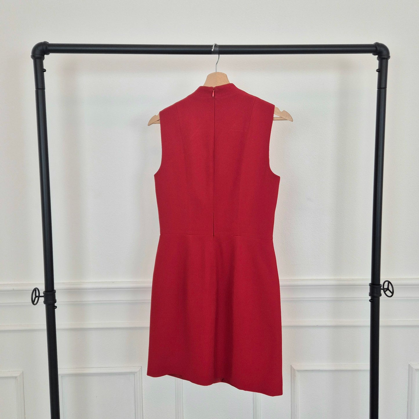 Moschino | Abito tubino vintage rosso con fiocco nero 1996