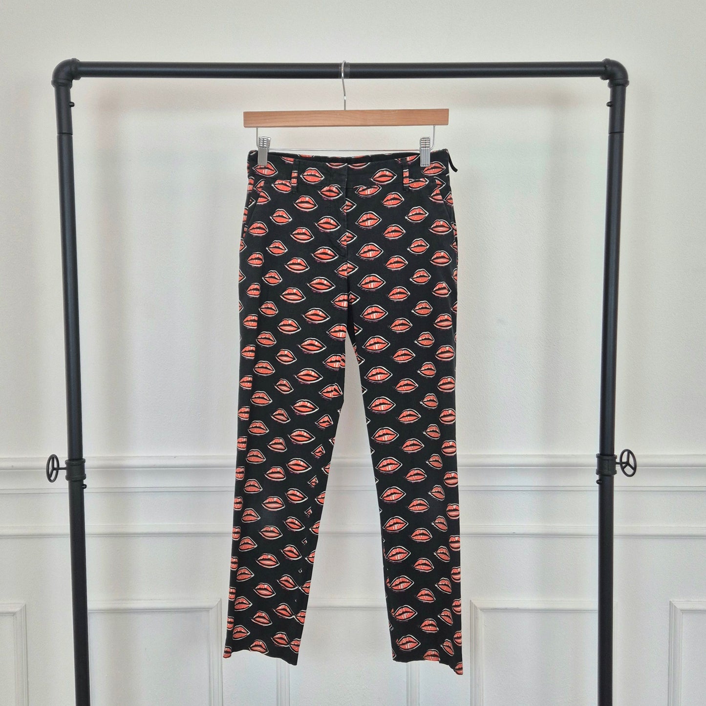 Prada | Pantaloni lips print 2016