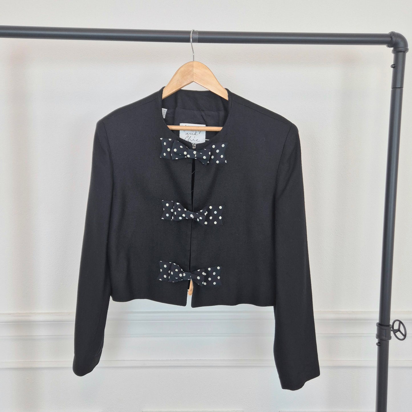 Moschino | Giacca corta con fiocchi a pois