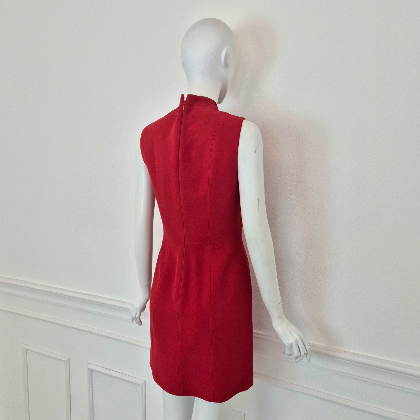 Moschino | Abito tubino vintage rosso con fiocco nero 1996