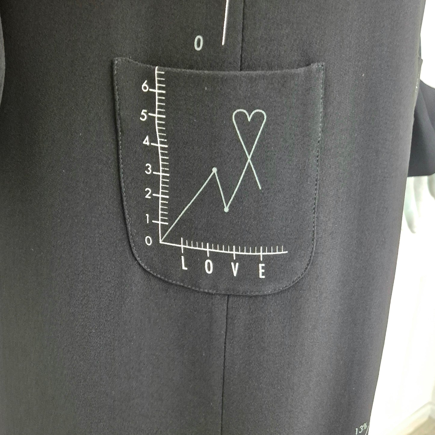 Moschino smarchiato | Abito stampa "grafici"