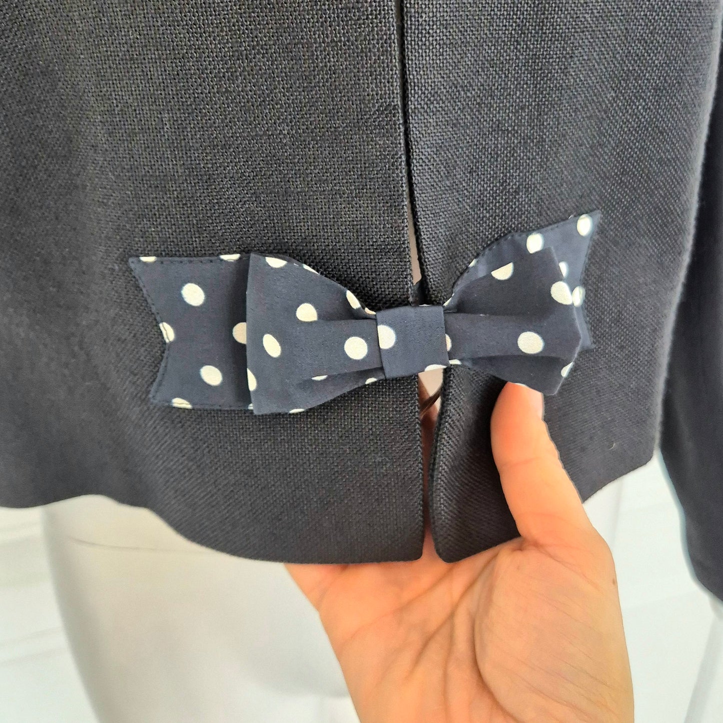 Moschino | Giacca corta con fiocchi a pois