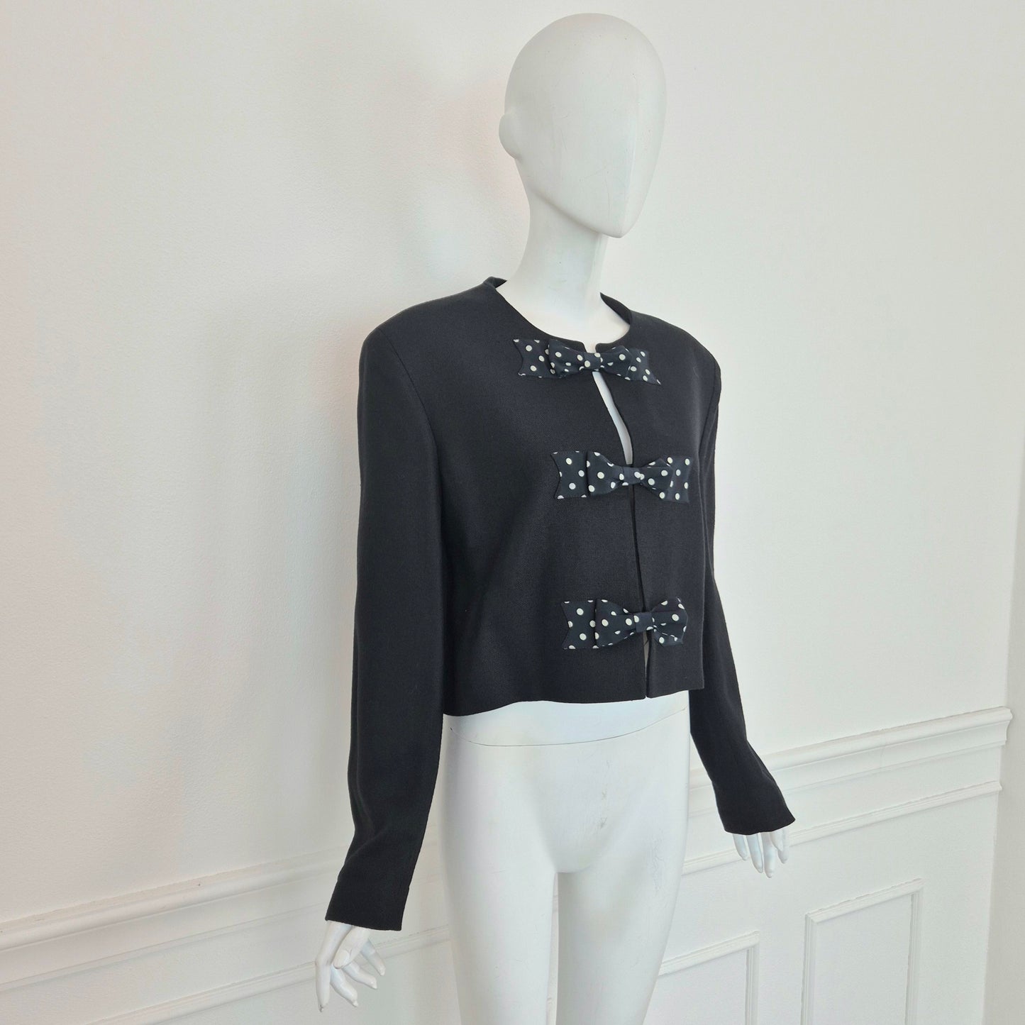 Moschino | Giacca corta con fiocchi a pois