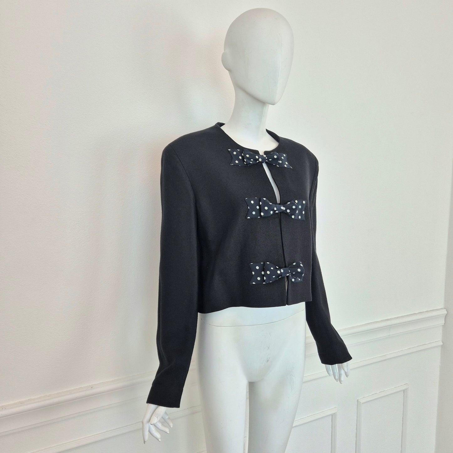 Moschino | Giacca corta con fiocchi a pois