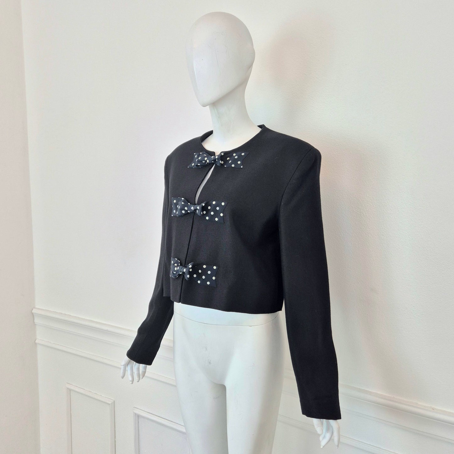 Moschino | Giacca corta con fiocchi a pois