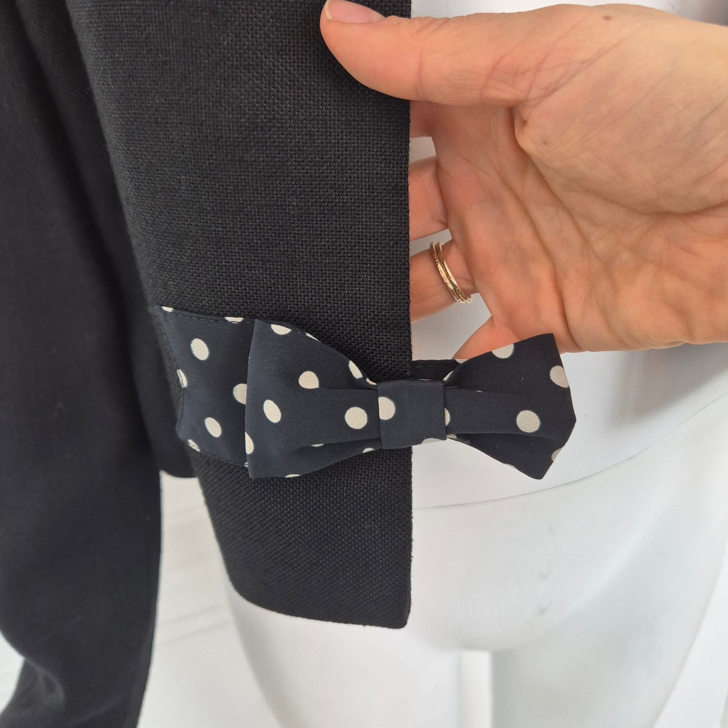 Moschino | Giacca corta con fiocchi a pois