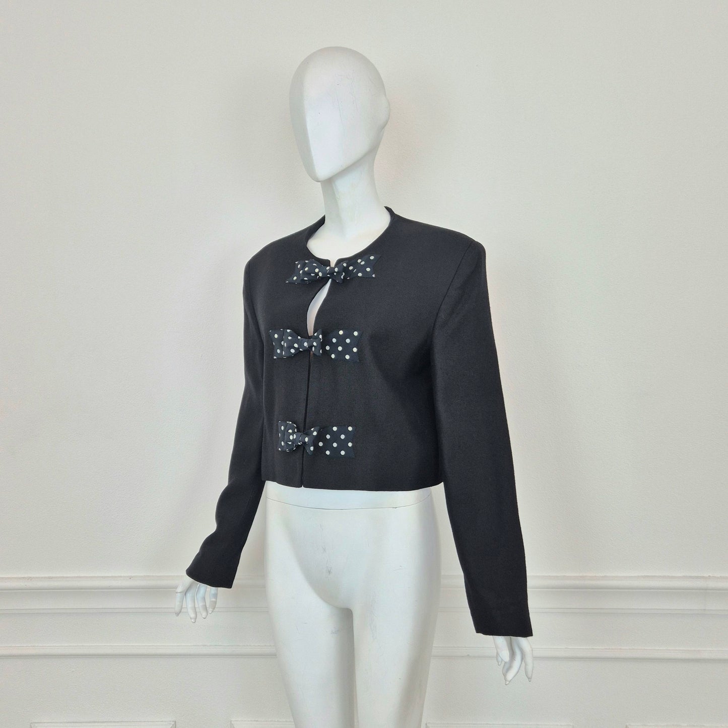 Moschino | Giacca corta con fiocchi a pois
