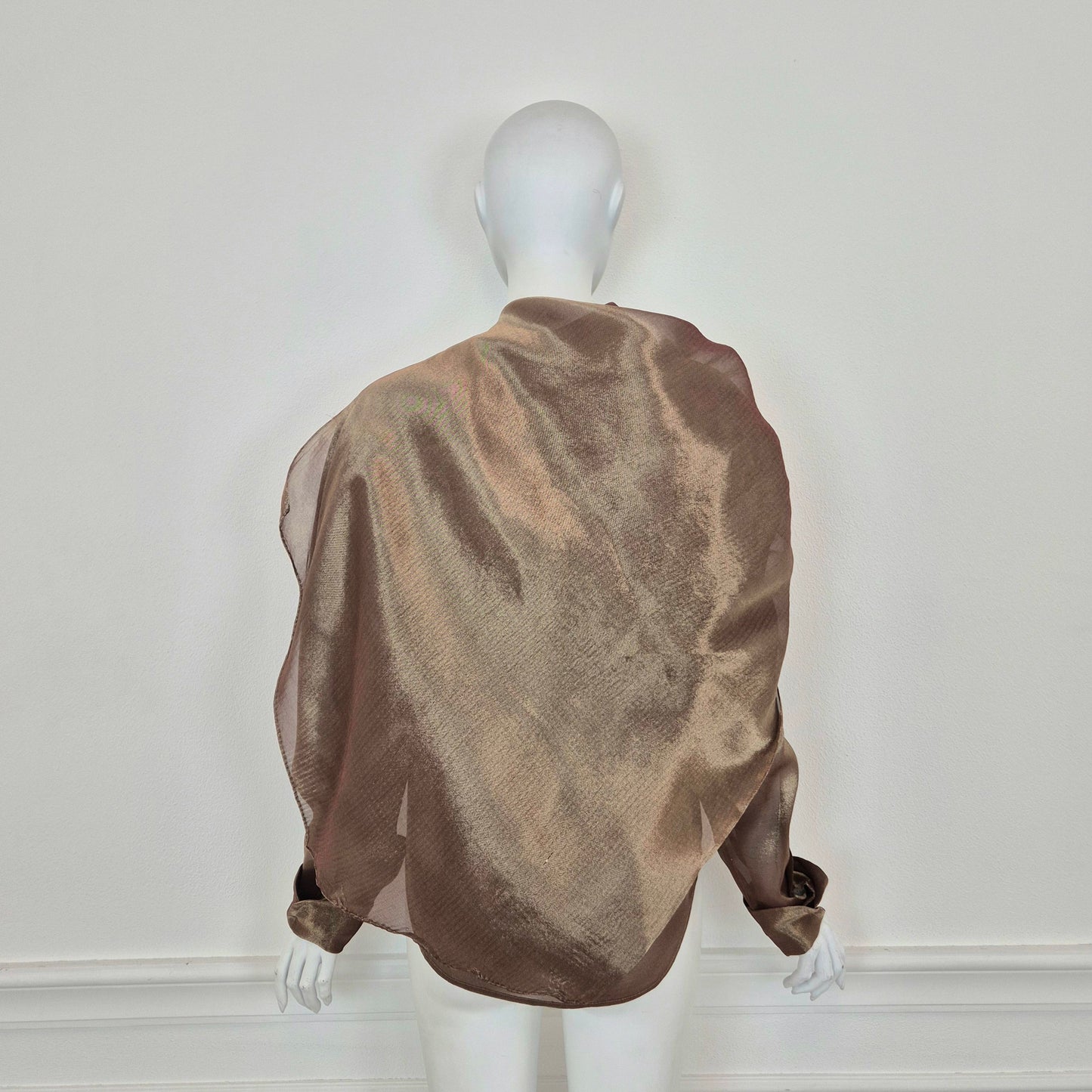 Romeo Gigli | Camicia in seta oro cangiante 1989