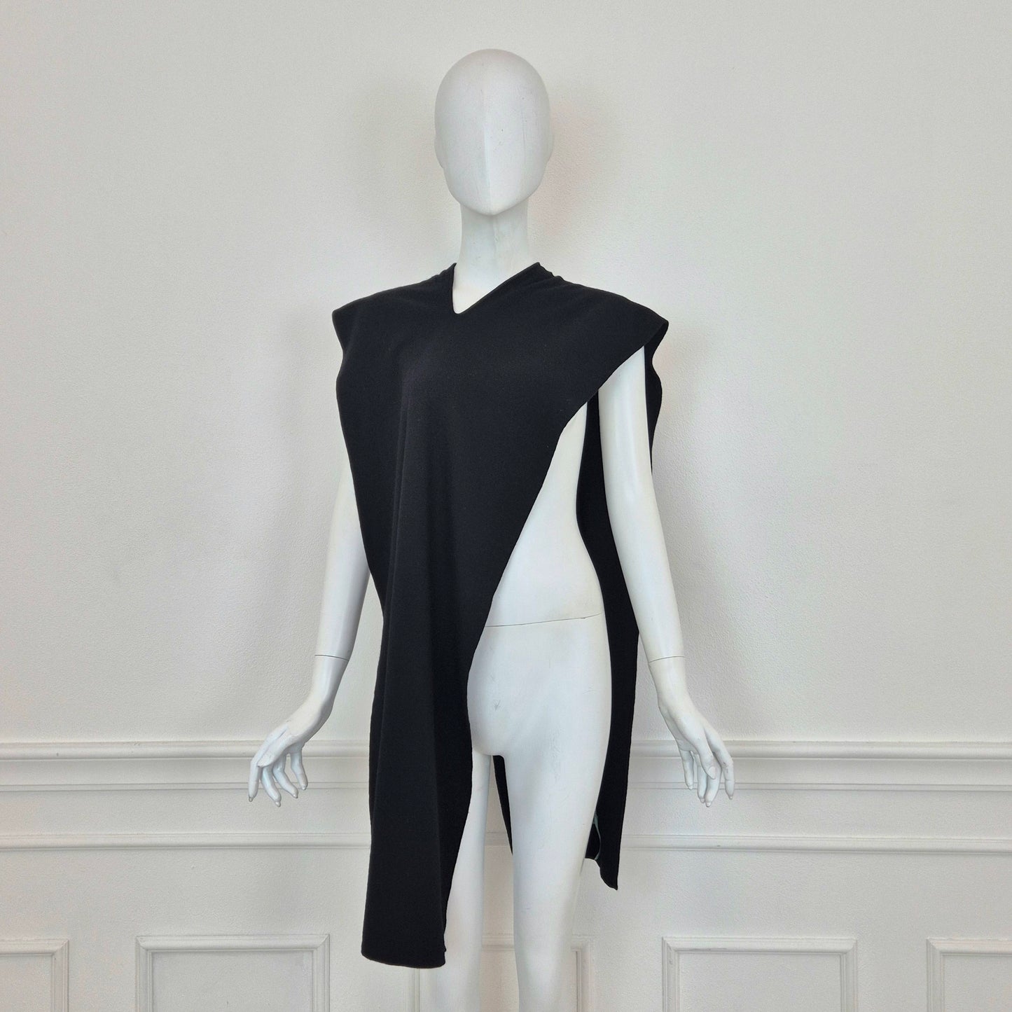 Comme des Garçons | Sciarpa in lana nera 1990