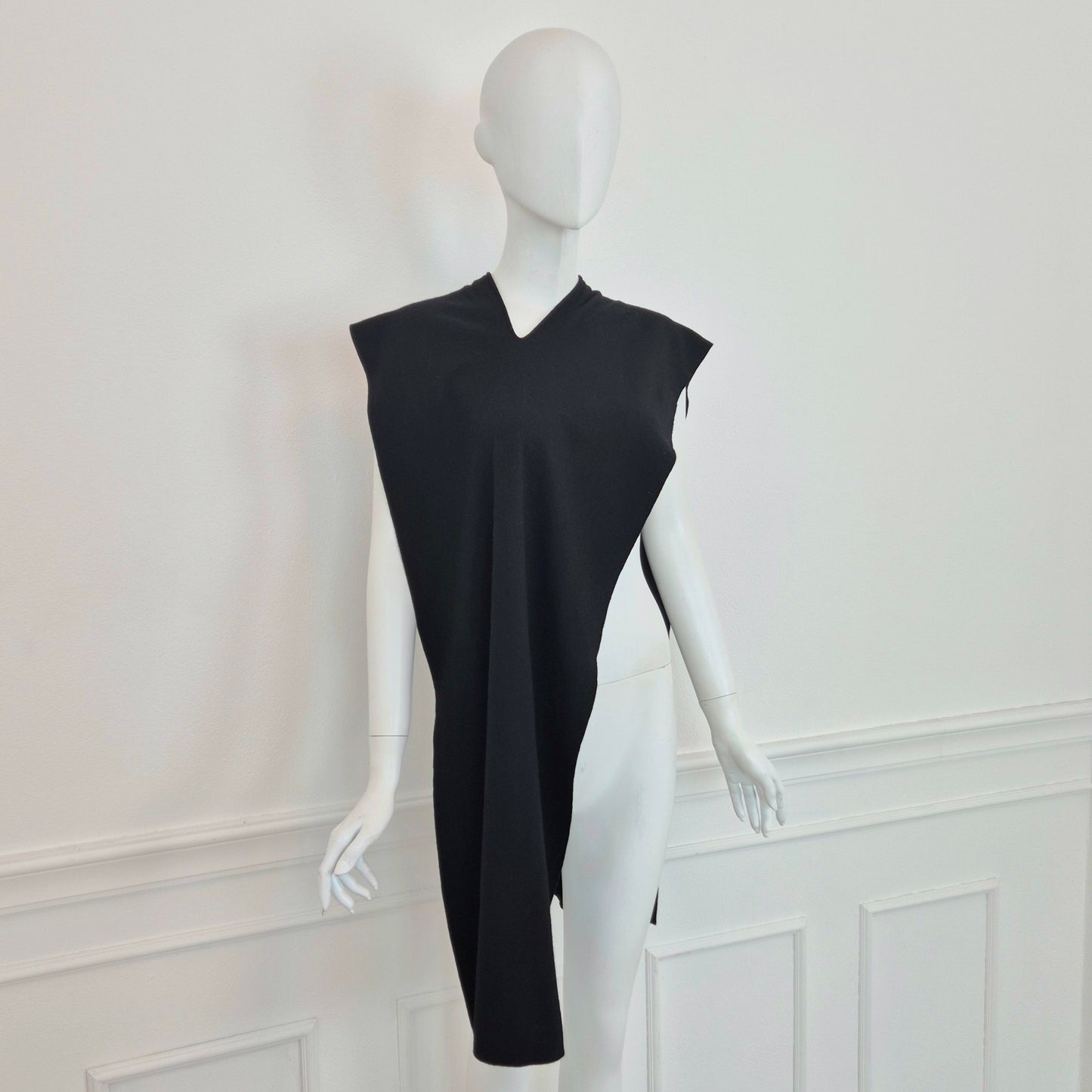 Comme des Garçons | Sciarpa in lana nera 1990