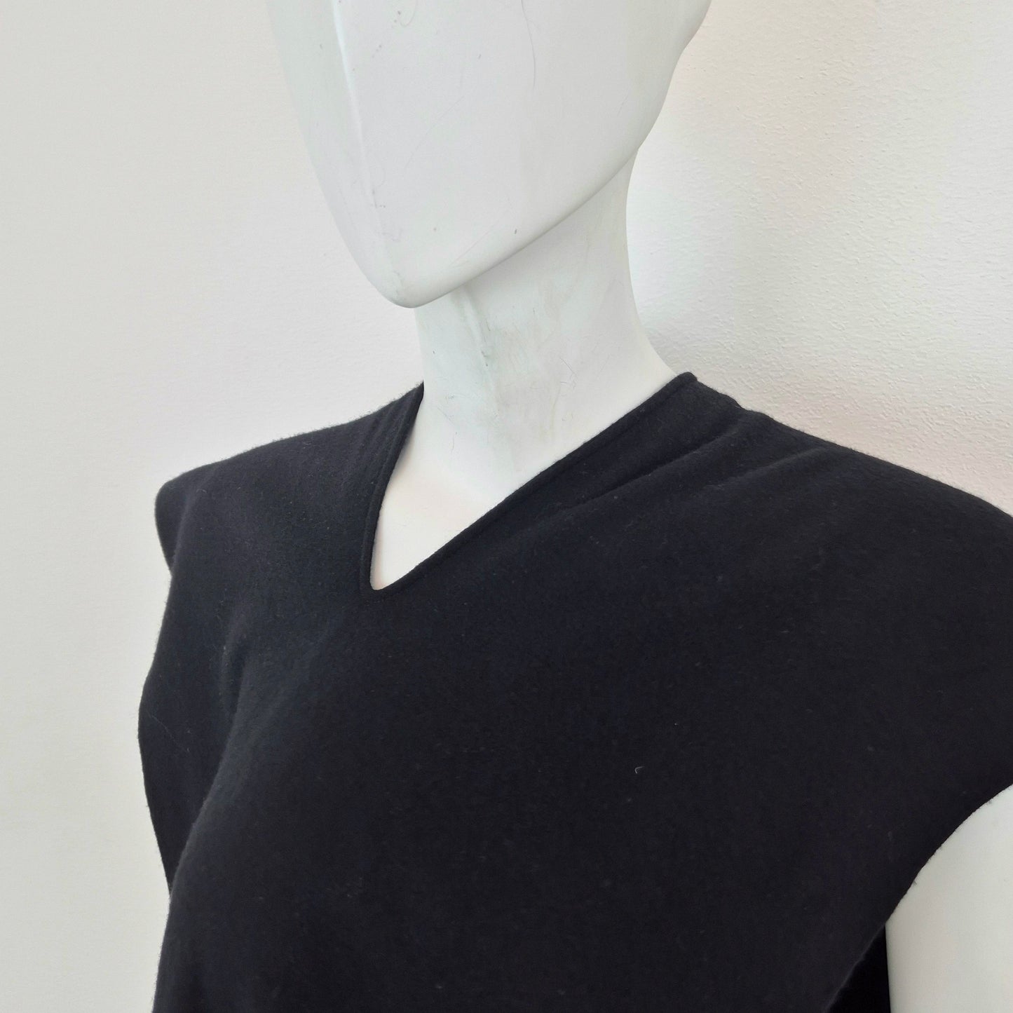 Comme des Garçons | Sciarpa in lana nera 1990