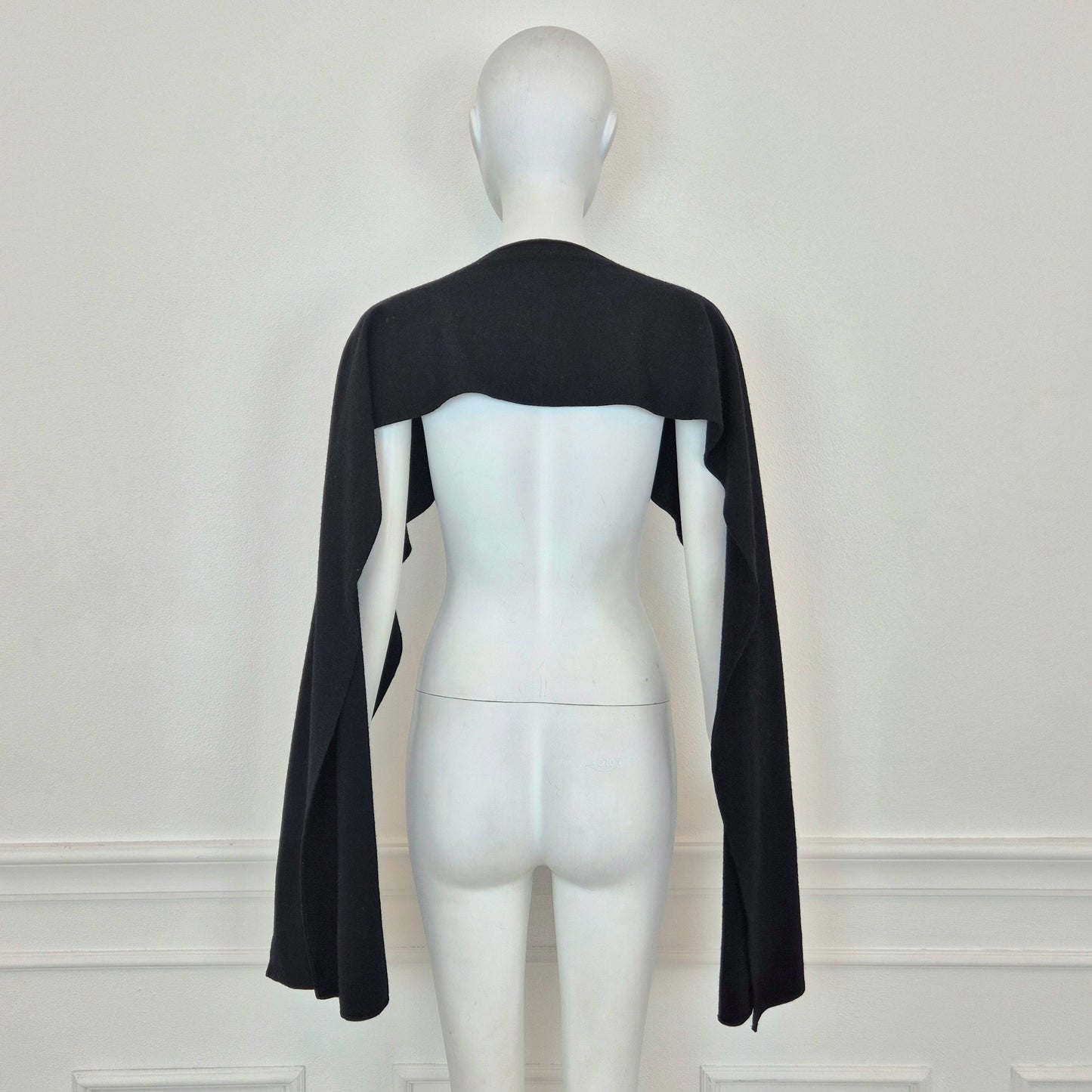 Comme des Garçons | Sciarpa in lana nera 1990