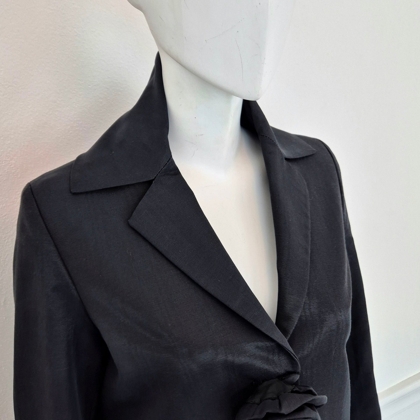 Romeo Gigli | Soprabito coda di rondine con rose fw 1996