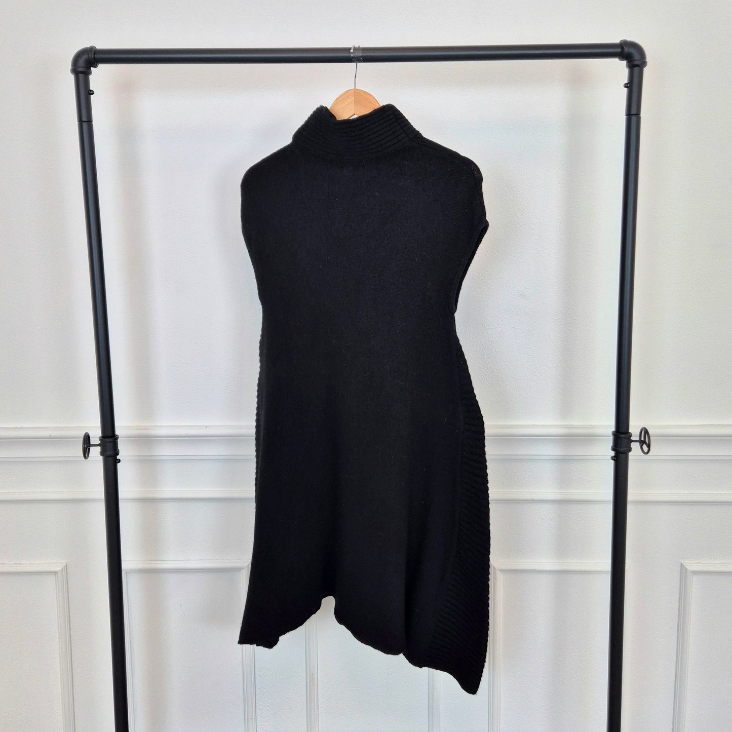 Balenciaga | Abito nero in lana pesante