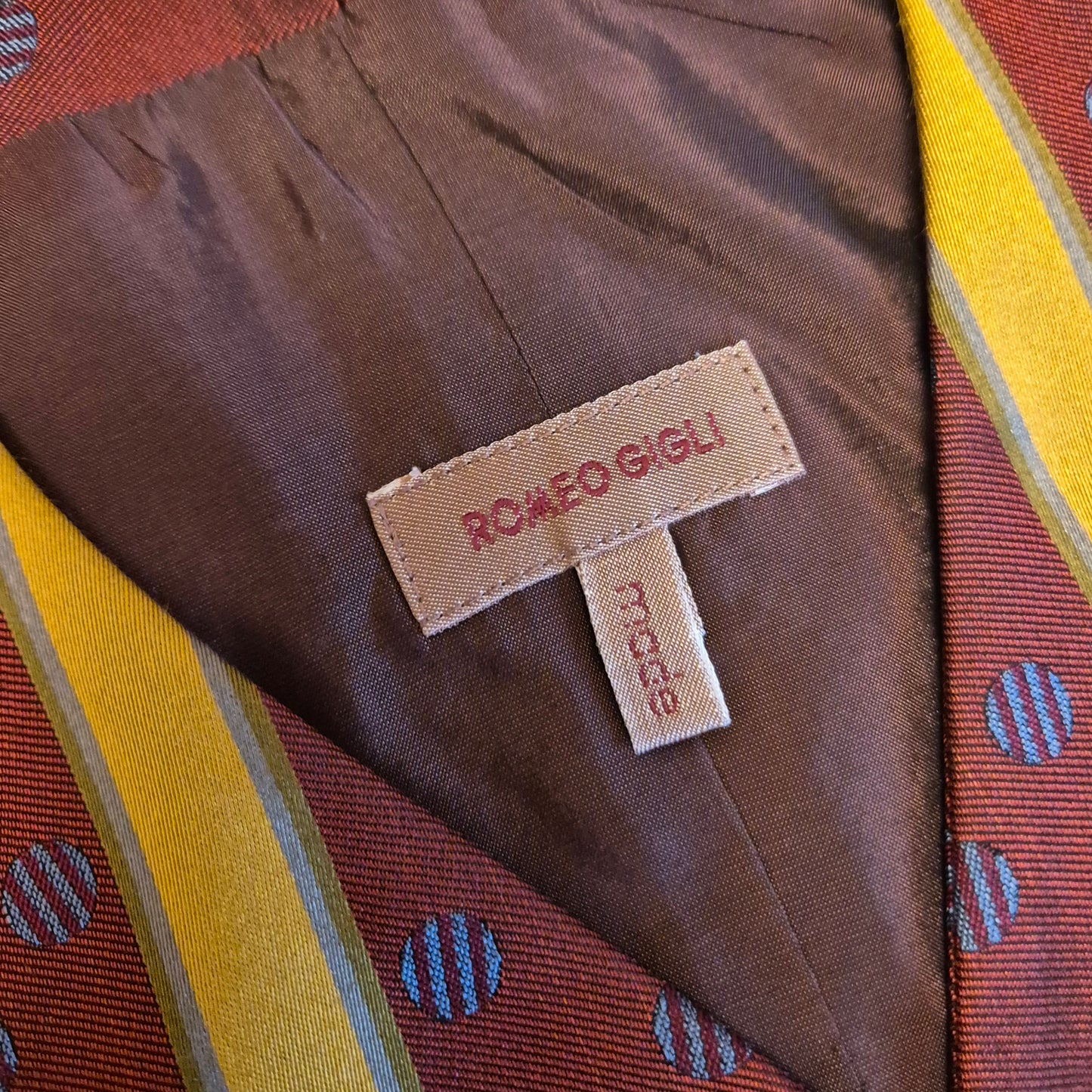 Romeo Gigli | Gilet a righe seta 1993