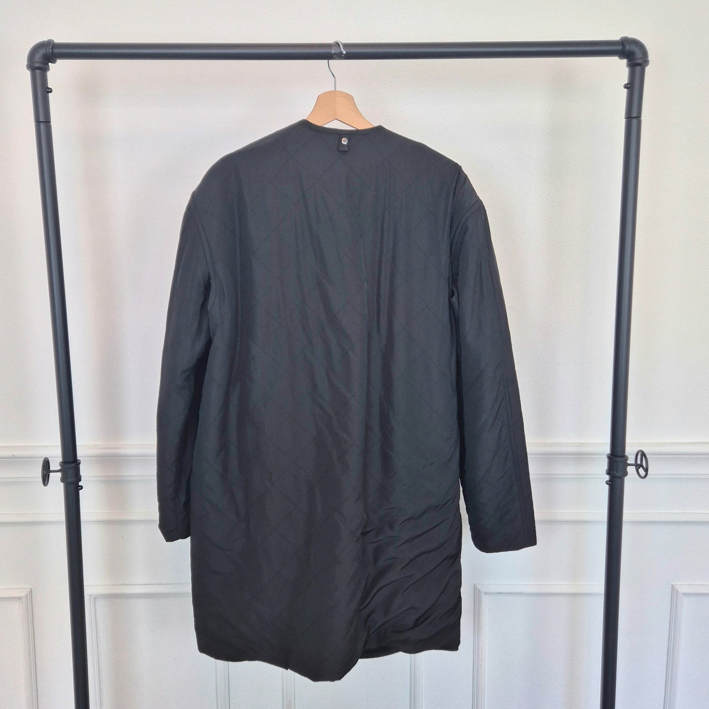 Parosh | liner nero trapuntato con cut out