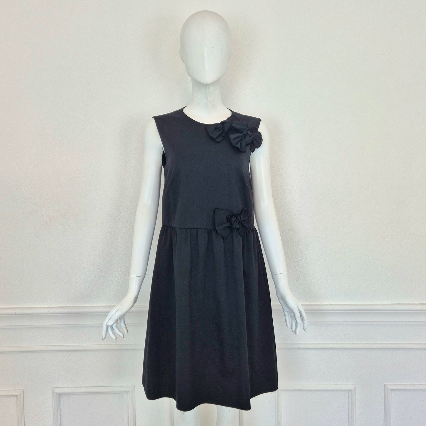 Red Valentino | Abito nero con fiocchi