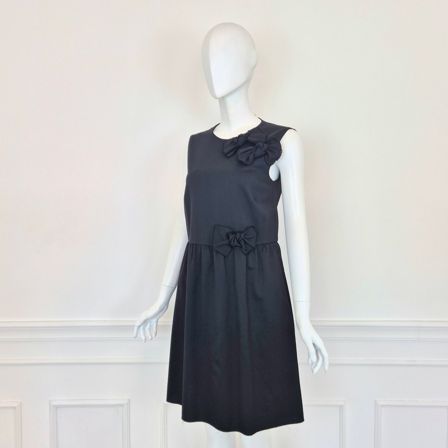 Red Valentino | Abito nero con fiocchi