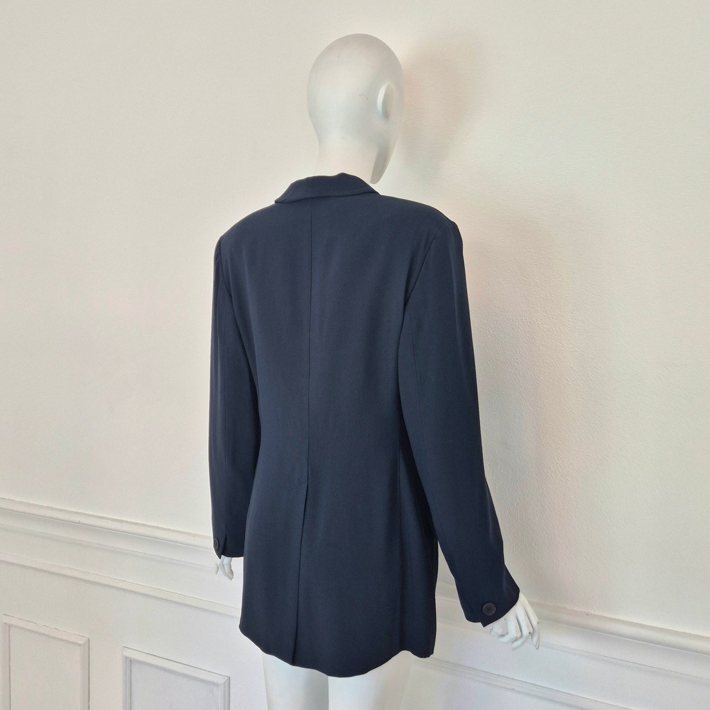 Romeo Gigli | Giacca blu scollo ampio 1996