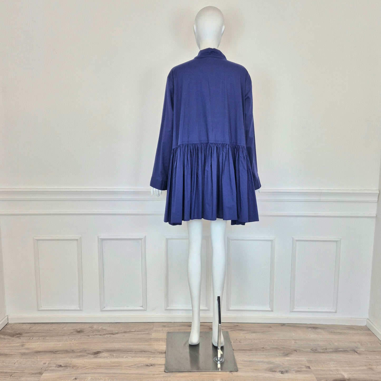 Romeo Gigli | Camicia indaco pieghe